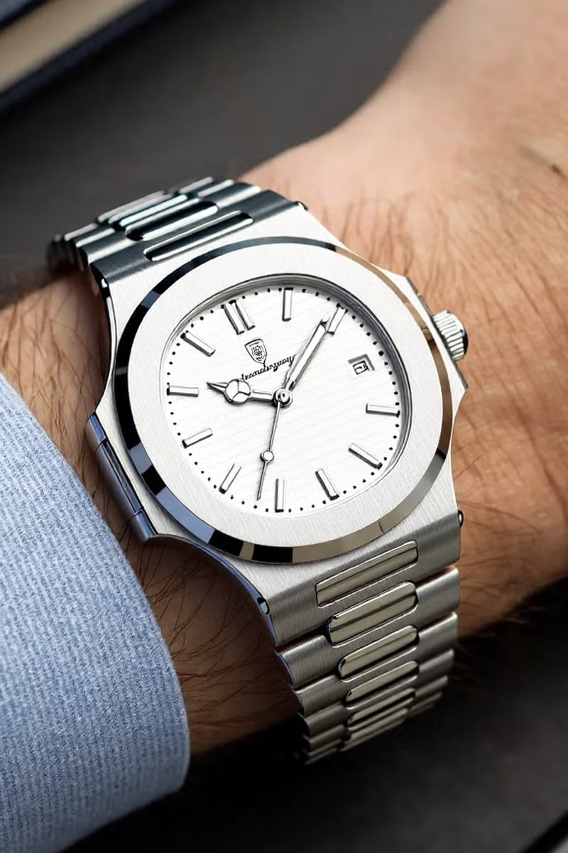 POEDAGAR 613 Men's Luxury Watch | Waterproof Luminous Quartz-41mm